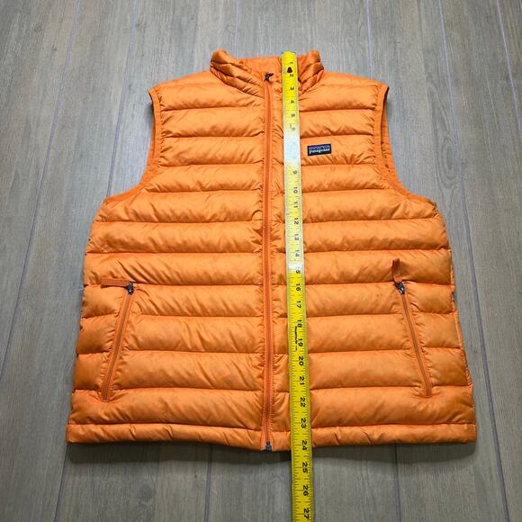 Patagonia Down Sweater Vest Orange Youth XXL 16-18 Puffer Jacket Outdoors - Picture 9 of 13
